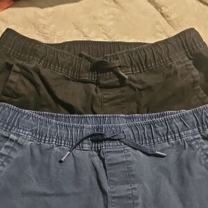 Lot 2 size 18 Wonder nation Black And Blue Elastic Waist Jogger Style Pants